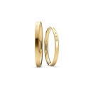 [CYC] Par de argollas de matrimonio "BASIC SLIM" - Oro 14k amarillo 2.0mm (04319-04320)
