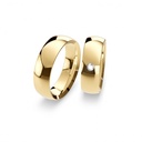 [CYC] Par de argollas de matrimonio "BREUNINGDESIGN" - Oro 14k amarillo 7.0mm (05227-05228)