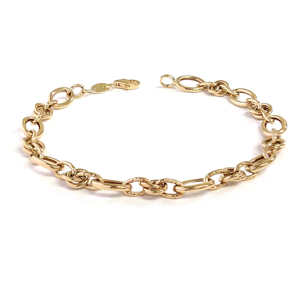 PULSERA ELIPTIC-1X1 19CM 18KY 3.8