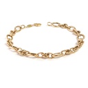PULSERA ELIPTIC-1X1 19CM 18KY 3.8