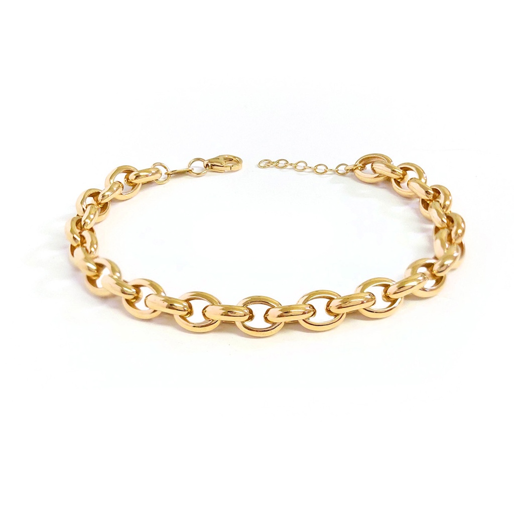 PULSERA ROLO-6.5MM 19CM 18KY 8.37