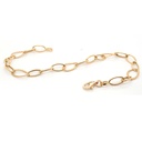 PULSERA 19CM OVAL/BRAIDED-3X1 2.66 18KY
