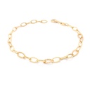 PULSERA 19/20CM OVAL/BRAIDED-3X1 4.32 18KY