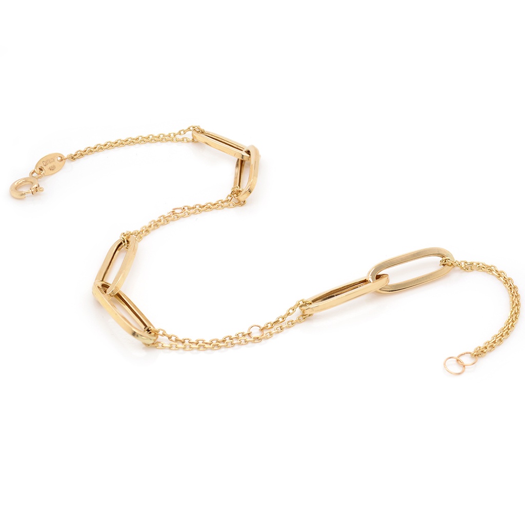 PULSERA 19CM 6-OVAL LINK 2.02 18KY