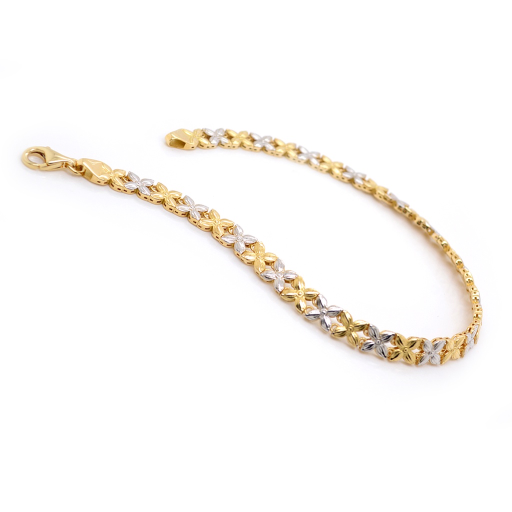 PULSERA 19CM 4.9MM OA/B FLOWER 7.30 18YW
