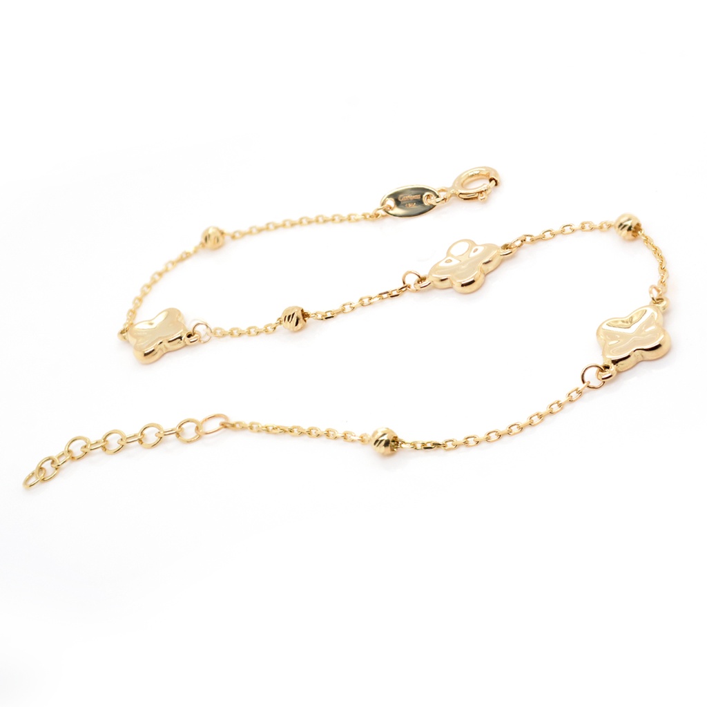 PULSERA 3-CLOVER STATION 18/19CM 1.73 18KY