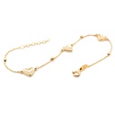 PULSERA 3-HEARTS STATION 18/19CM 1.83 18KY