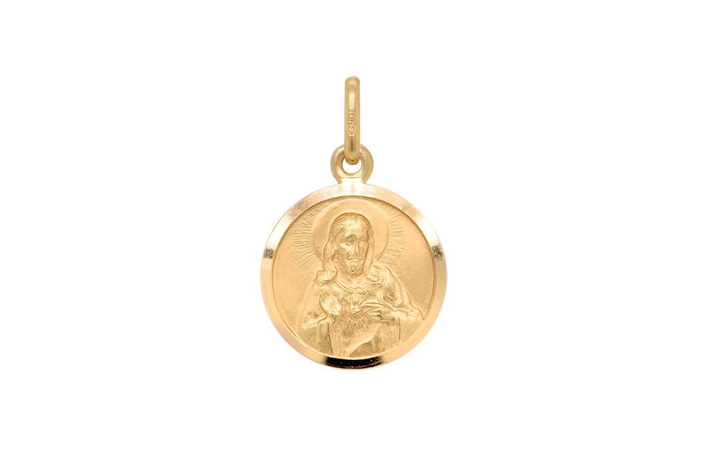 MEDALLA 15MM V.CARMEN/SGDO.CORAZN 3.56 18KY