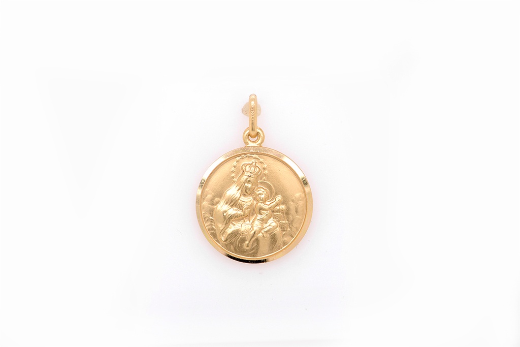MEDALLA 19MM VIRGEN DEL CARMEN 5.09 18KY