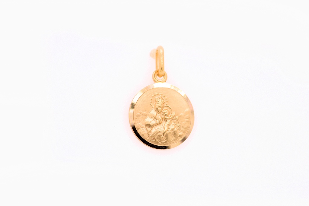 MEDALLA 15MM VIRGEN DEL CARMEN 2.66 18KY