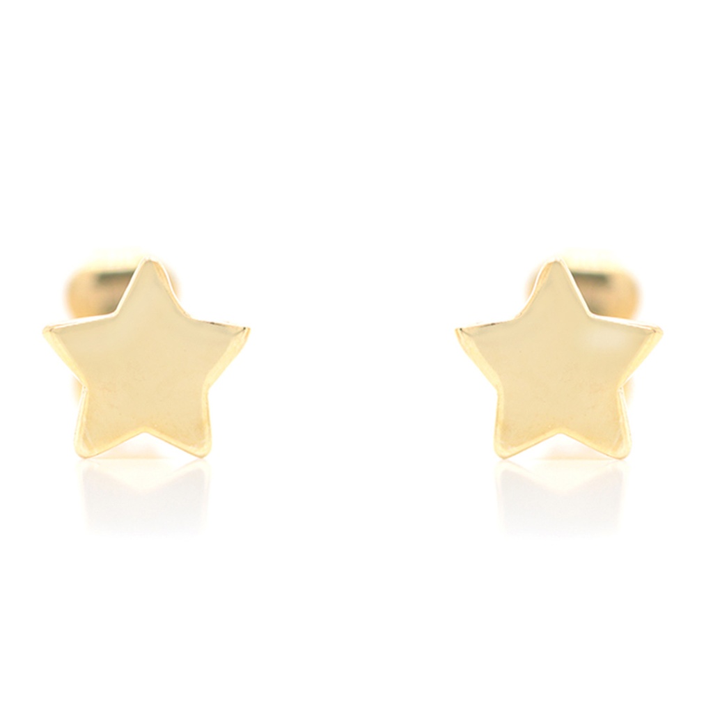 ARETES STAR/6.5MM 0.80 14KY