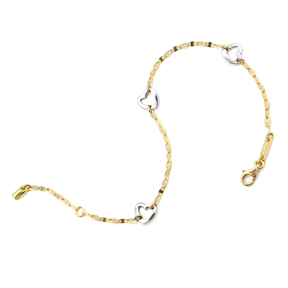 PULSERA HEARTS OA/OB 15/17CM 2.67 18YW
