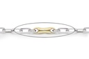 CADENA OCEAN  50cm OB/OA 4.3gr Oro 18k