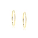 ARRACADAS BASIC HOOP 35X2.5MM 12.4gr ORO AMARILLO 18K
