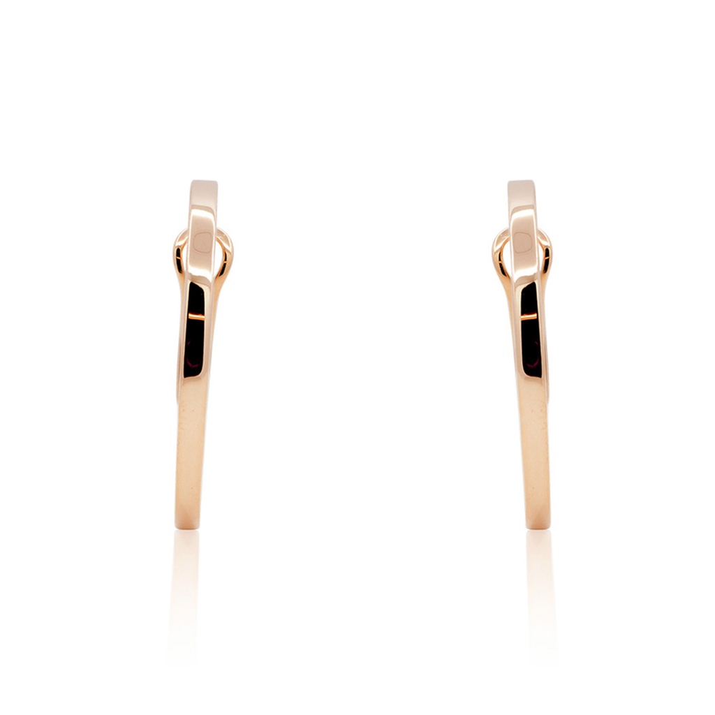 ARRACADAS BASIC HOOP 30X2.5MM 10.3gr. ORO ROSA 18K