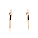 ARRACADAS BASIC HOOP 30X2.5MM 10.3gr. ORO ROSA 18K