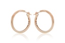 ARRACADAS BASIC HOOP 30X2.5MM 10.3gr. ORO ROSA 18K
