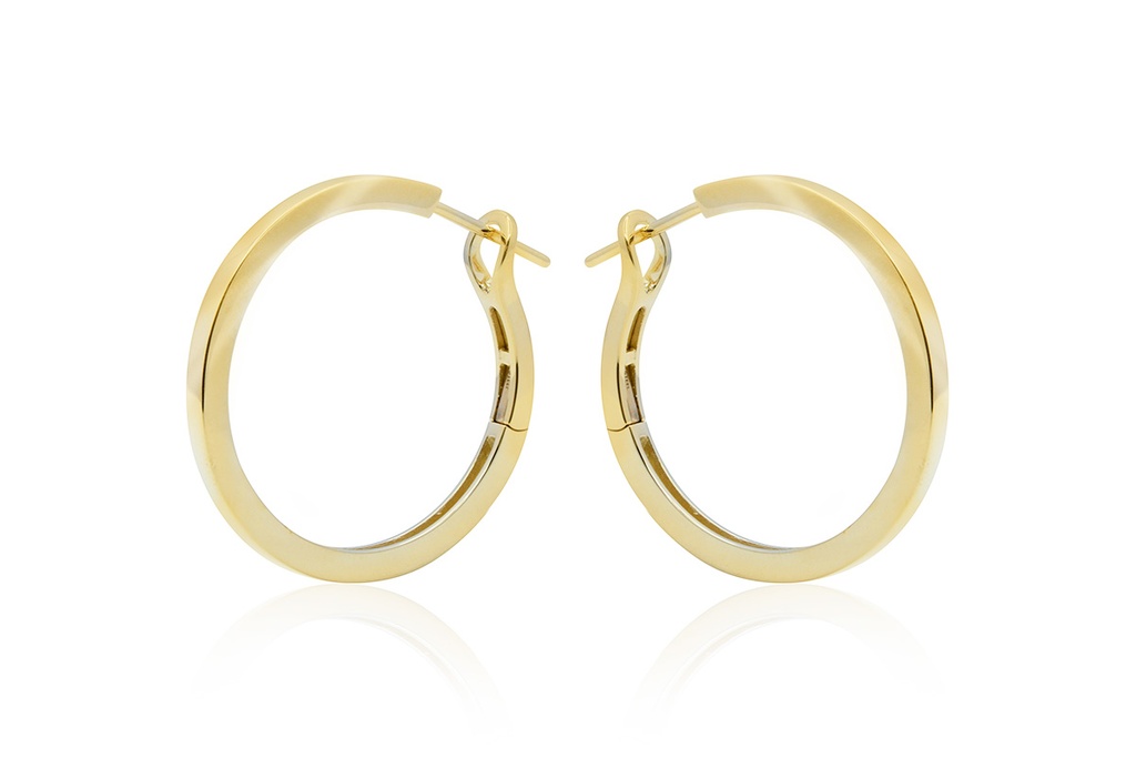 ARRACADAS BASIC HOOP 30X2.5MM 11.36 18KY