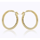 ARRACADAS BASIC HOOP 30X2.5MM 11.36 18KY