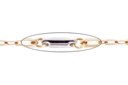 CADENA OCEAN 50CM 4.0gr AMARILLO/BLANCO 18K