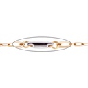 CADENA OCEAN 50CM 4.0gr AMARILLO/BLANCO 18K