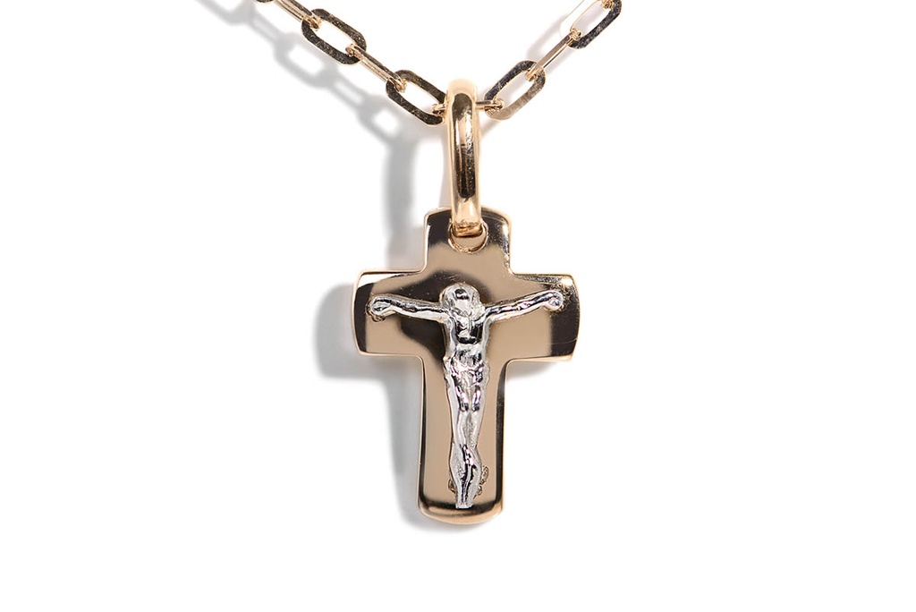 CRUZ UOMO CRISTO OA/OB 15X10MM 2.00 18YW