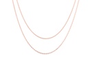 CADENA ARGOLLAS 2HILOS 45CM OR 5.40 18KR