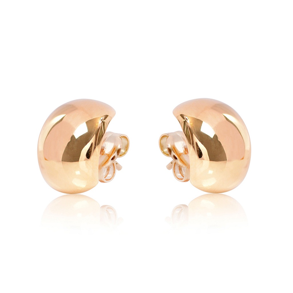 ARETES POST 1/2-ARRACADA LISA 1.80 18KY