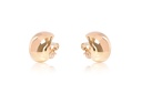 ARETES POST 1/2-ARRACADA LISA 1.80 18KY