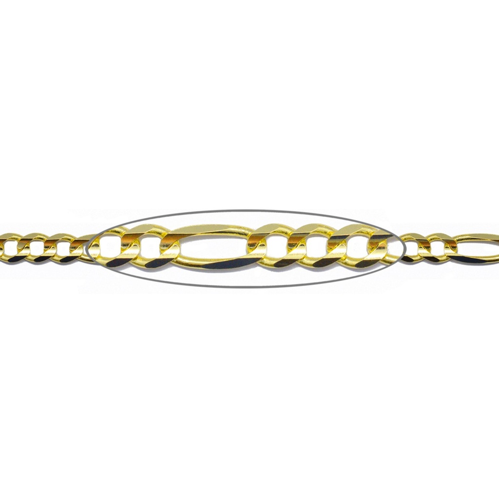 CADENA FIGARO-3X1/5.8MM 60CM 25.30 14KY