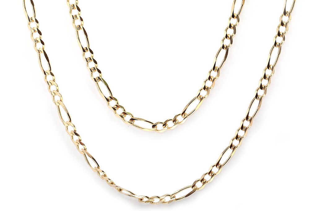 CADENA 3.8MM FIGARO-3X1 60CM 14KY