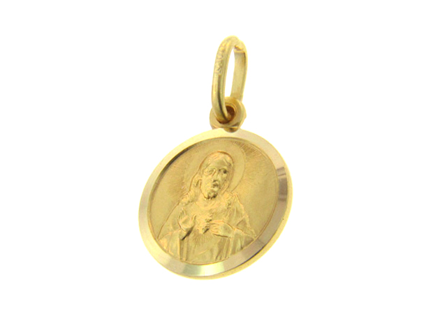 MEDALLA SAGRADO CORAZON /RED-13MM 18KY 2.12