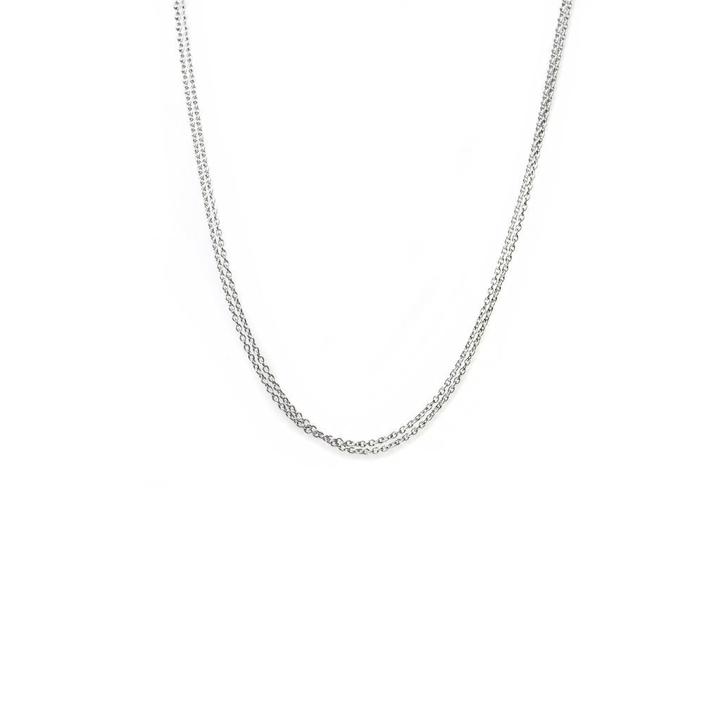 Cadena ARGOLLAS/2-HILOS 45cm 5.6gr 18KW