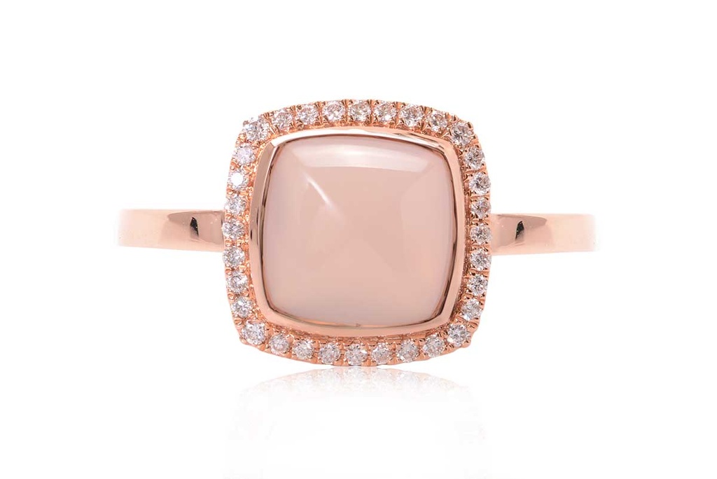 ANILLO COLOR SKY AGATA ROSA R203P 32B12P" 2.80 18KR