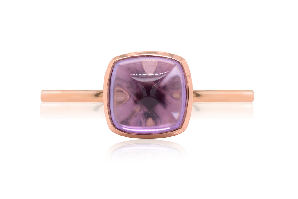 ANILLO LAS FLORES-AMATISTA CUSH 1.00 18KR