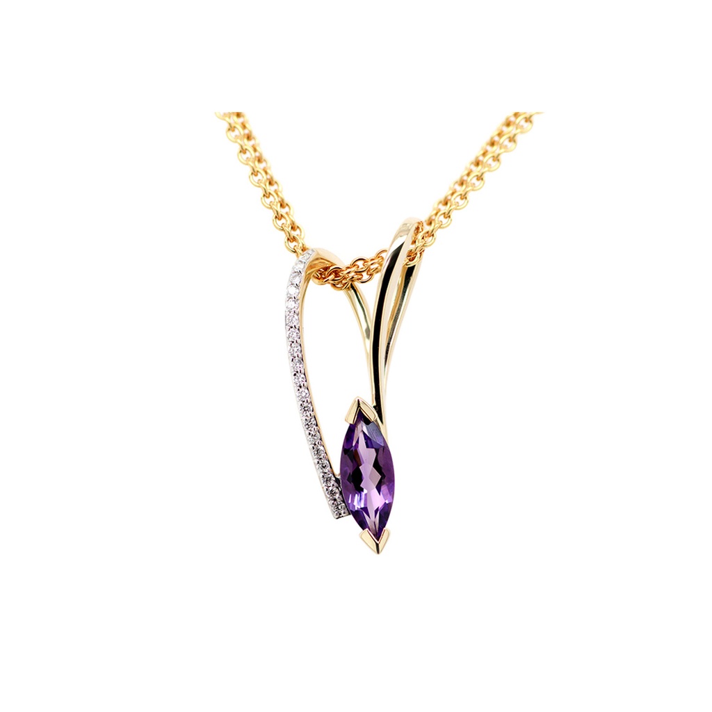 DIJE AMATISTA B11P 2.7gr ORO AMARILLO/BLANCO 18K