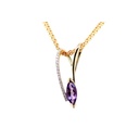 DIJE AMATISTA B11P 2.7gr ORO AMARILLO/BLANCO 18K
