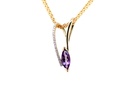 DIJE AMATISTA B11P 2.7gr ORO AMARILLO/BLANCO 18K