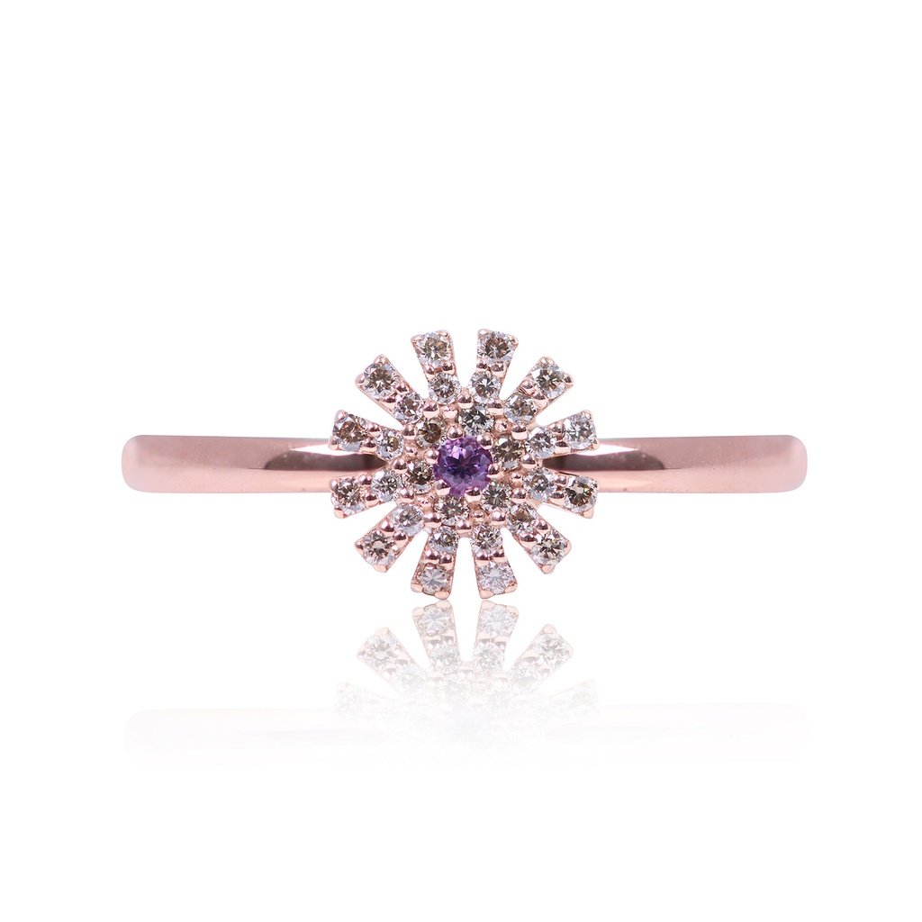 ANILLO MARGHERITA AMATISTA B12P 2.80 18KR