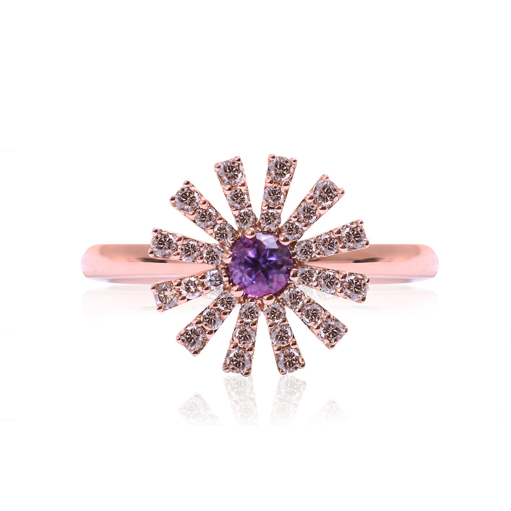 Anillo “MARGHERITA“ - Oro 18k rosa - 0.35ct