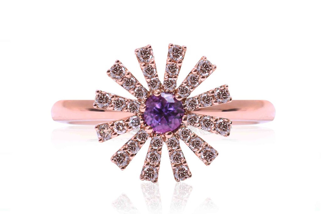 Anillo “MARGHERITA“ - Oro 18k rosa - 0.35ct