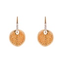 ARETES SUN CITRINO B8P HSI 7.0gr ORO AMARILLO/BLANCO 18K