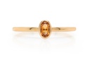 ANILLO LAS FLORES-CITRINO/OVAL 1.40 18KY