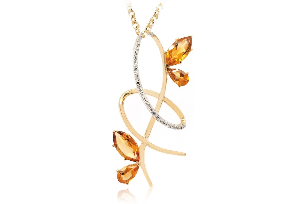 Garg C/Dije NOVIA DEL SOL CITRINO140P B9P 3.4gr 18KY