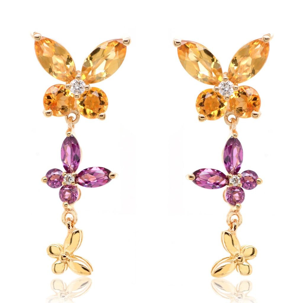 ARETES LA NOVIA“ CITR+RODAL B5P“ 2.90 18KY