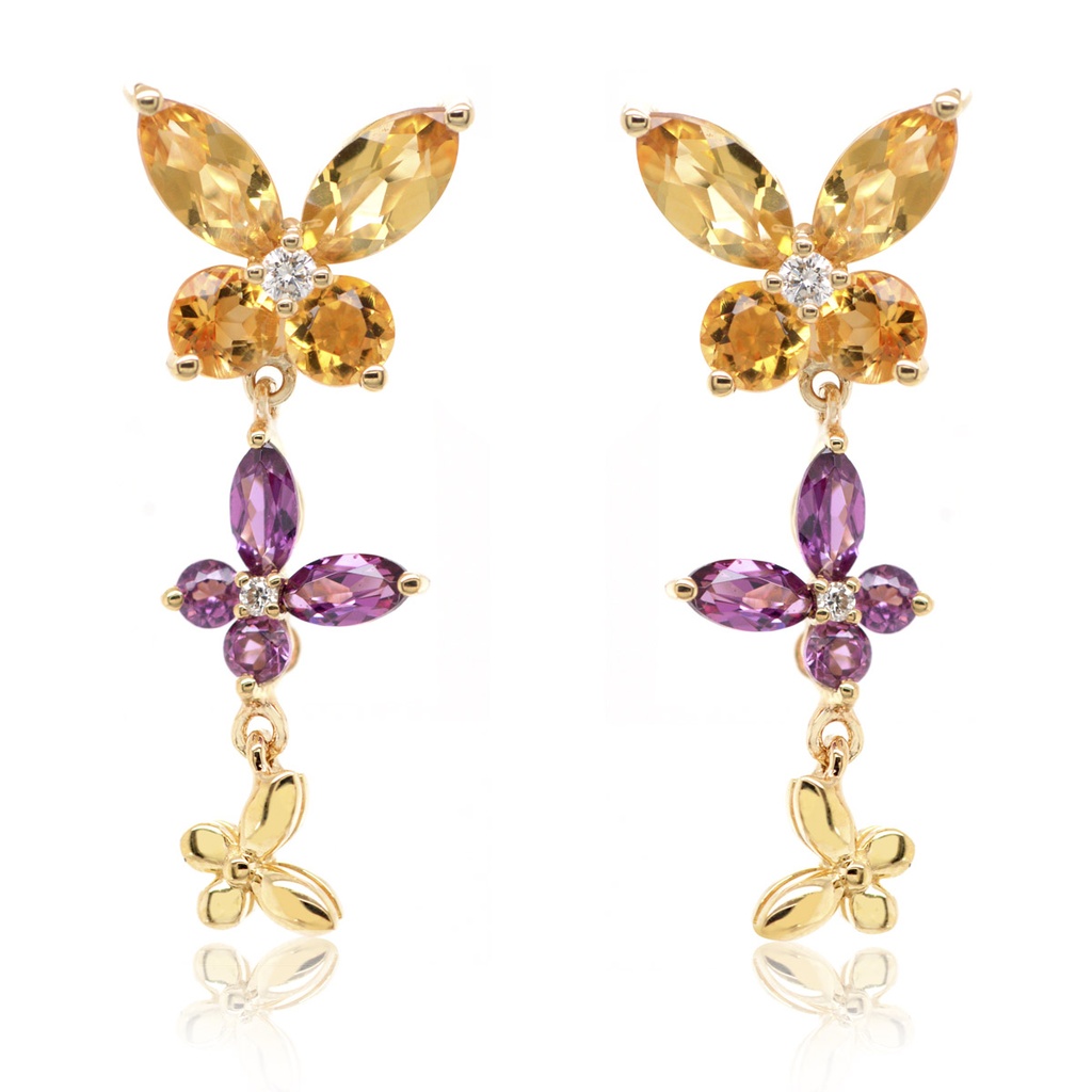 ARETES LA NOVIA“ CITR+RODAL B5P“ 2.90 18KY