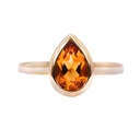 ANILLO BEZEL CITRINO-PERA 5.06 18KY