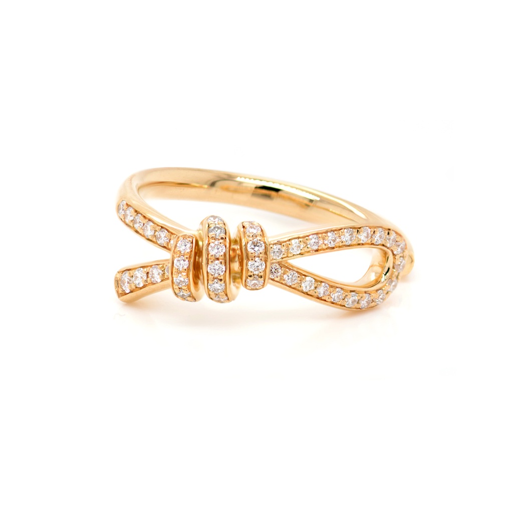 ANILLO LOVE KNOT B25P GVS 18K AMARILLO