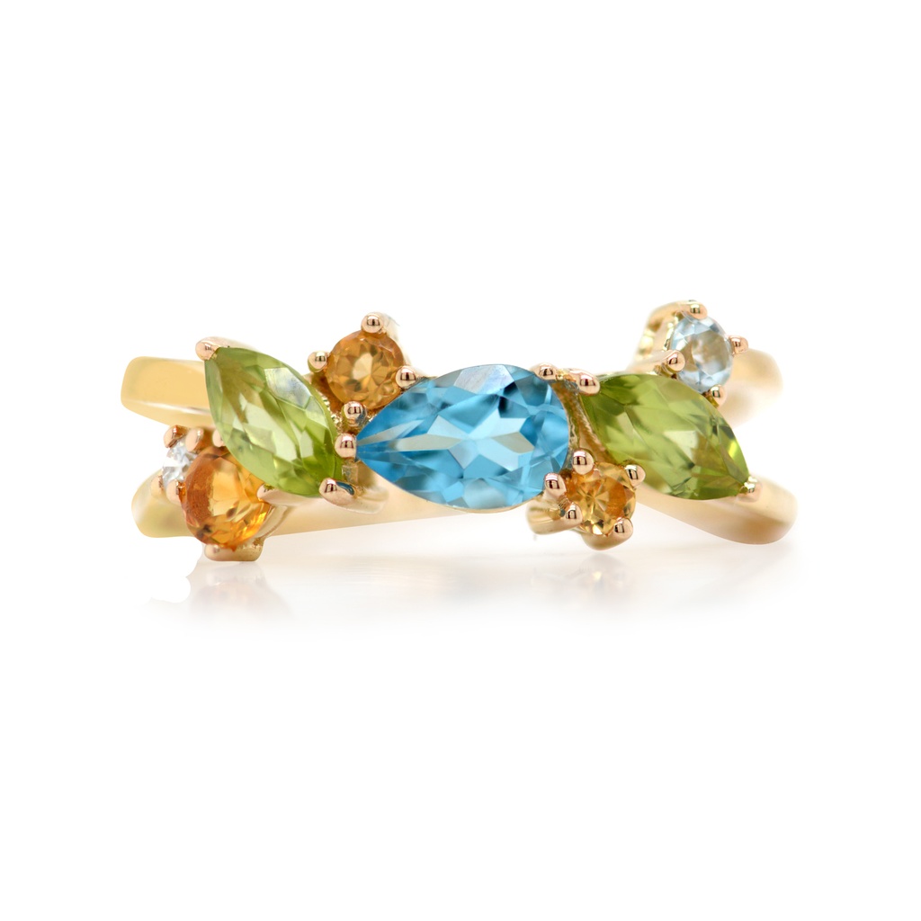 ANILLO RIVIERA MAYA MULTIGEM B8P 3.72 18KY