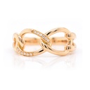Anillo LOVE/KNOT Diamantes-0.05Ct HSI 18KY